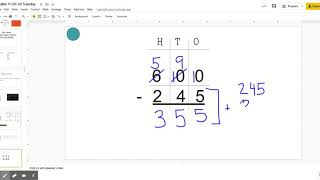Standard Algorithm Subtract Across Zeros