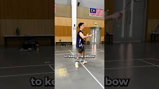 One Secret Tip to Instantly Improve Your Backhand Clear! 🏸 #badminton #shorts