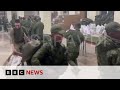 North Korean troops in Russia to fight in Ukraine war, new footage shows | BBC News