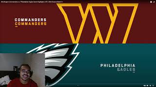 IMTYREK REACTS TO EAGLES VS COMMANDERS WEEK 10 THURSDAY NIGHT FOOTBALL