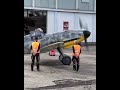 messerschmitt bf 109 startup daimler db605 fighter luftwaffe aircraft