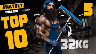 TOP 10 | FAXINEIRO TREINA COM VASSOURA DE 32KG | 5