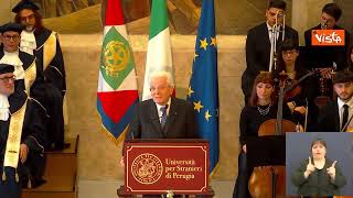 Mattarella all'Università per stranieri di Perugia: \