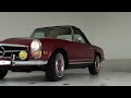 red on cream 1969 mercedes benz 280sl pagoda