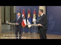 vučić uručio odlikovanje austrijskom kancelaru