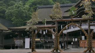 神社の太鼓 　茅の輪くぐりのオマケ付き