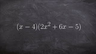 Using the Box Method to Multiply a Binomial by a Trinomial - Math Tutorial