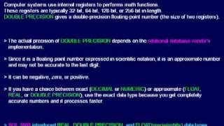 SQL 047 Data Types, Approximate Numeric, DOUBLE PRECISION