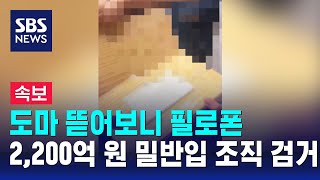 [속보] 도마 뜯어보니 필로폰…2,200억 원어치 밀반입 조직 검거 / SBS