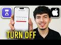 How To Turn Off Screen Time Without Passcode / Password On iPhone - Full Guide