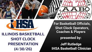 2025-26 IHSA Basketball Shot Clock Rules Overview Presentation (4/30/26)