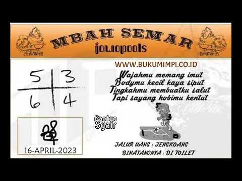 SYAIR SGP MBAH SEMAR MINGGU 16 APRIL 2023 - YouTube