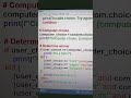 Rock paper scissors game by python#subscribers#my#channel#learning#codingforbeginners#dm