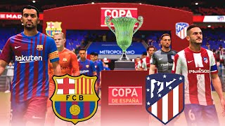 Barcelona vs Atletico Madrid Ft. Aguero, Fati, Depay, | Copa Del Rey Final 2021 | Gameplay PC