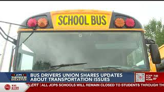 President of bus union leadership for JCPS shares update about transportation issues