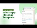 How to Create WhatsApp Message Templates | WhatsApp Business API (Botbiz)