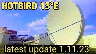 HOTBIRD 13°E latest update 1.11.2023