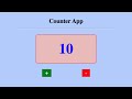 Counter App using HTML, CSS and JavaScript