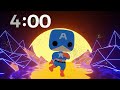 4 Minute Countdown Timer - Hero Dance