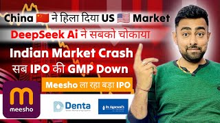 Meesho IPO | China Deepseek AI US Market Crash | IPO GMP Down | Jayesh Khatri