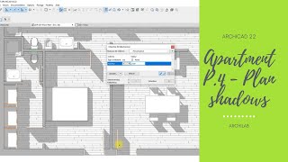 Archicad 22 | Apartment P.4 - Plan shadows 📐