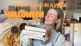 what i read last week (whilst in a book slump) + spend halloween with me !! 🧡🎃📚