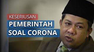 Fahri Hamzah Soroti Keseriusan Elite Dalam Menangani Covid-19