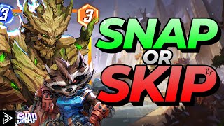 Will ROCKET RACCOON \u0026 GROOT STEAL the Show?! 🦝🌲 Card Review \u0026 Decks | Snap or Skip | Marvel Snap