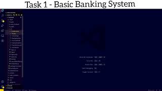 Basic Banking System | The Sparks Foundation | #GRIPDECEMBER21 | Web Development | Task 1