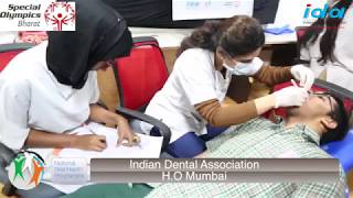 IDA and Special Olympics Bharat conducts Dental Camp - Eunice Kennedy Shriver Day