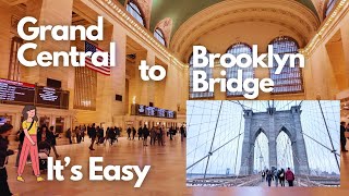 Take the Subway from Grand Central to Brooklyn Bridge | NewYork Subway explained | The Hippie Spirit