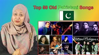 Top 50 Old Pakistani Songs - Malaysian Girl Reactions