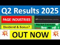 PAGE INDUSTRIES Q2 results 2025 | PAGE INDUSTRIES results today | PAGE INDUSTRIES Share News today