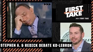 LeBron or KD: Who is under more pressure to win a title? JJ Redick says NEITHER 👀 | First Take