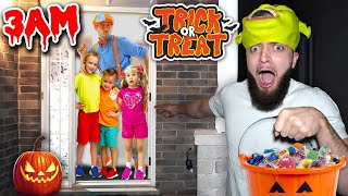 WE WENT TRICK OR TREATING AT VLAD AND NIKI, BLIPPI AND KIDS DIANA SHOW'S HOUSE ON HALLOWEEN DAY!!