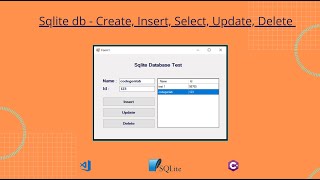 C# SQLite insert, update, delete data | Source Code