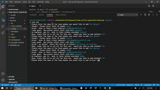 Team Profile Generator User Functionality Walkthrough