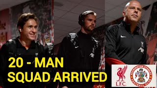 Liverpool 20-Man Squad arrived at anfield for Emirates FA Cup Clash Against Accrington Stanley