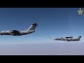 airtoair refuelling by netra from il 78 tanker.