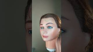 eyebrow shaping for round face shape/ basic makeup