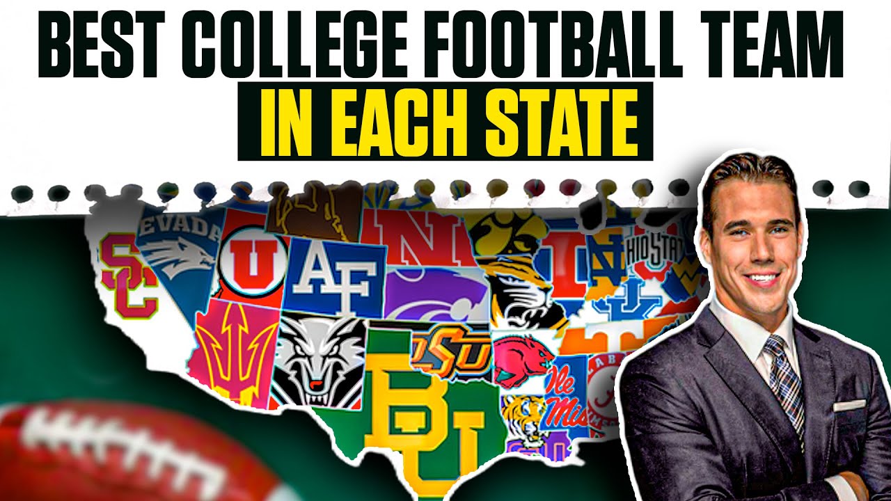 The Best College Football Teams In EACH STATE? Huge Surprises & Upsets ...