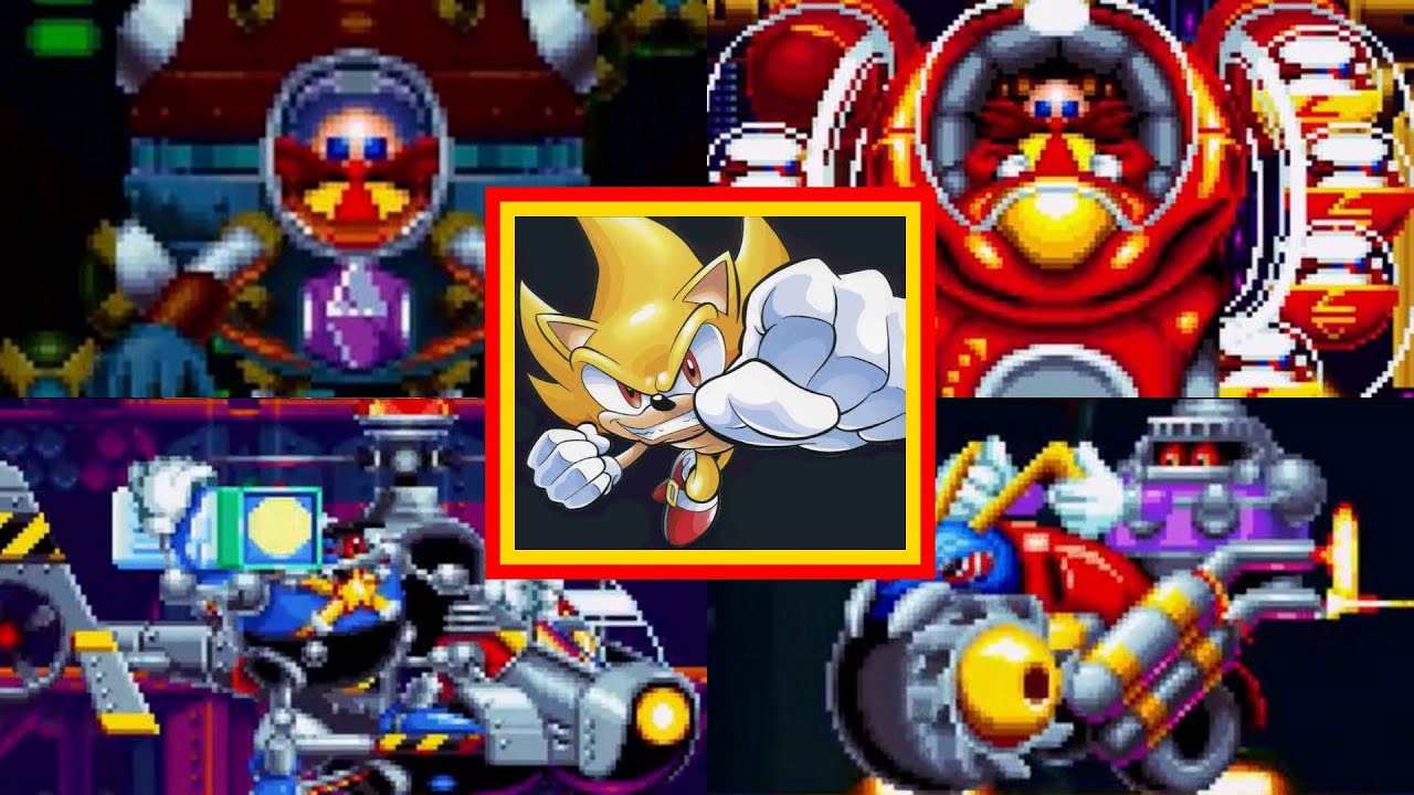 Sonic Mania: All Bosses (As Super Sonic) (With SECRET Final Boss) - YouTube