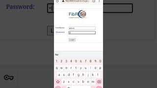 Fibersol Ont Router Login Id and Password