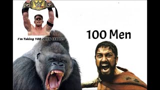 Gorilla vs 100 Men should have NEVER been a debate….(I’m taking 100 John Cena’s!)
