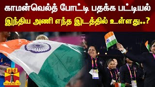 காமன்வெல்த் போட்டி பதக்க பட்டியல்.. இந்திய அணி எந்த இடத்தில் உள்ளது..? | Common WealthGame 2022