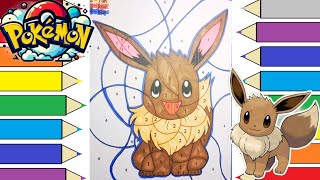Pokemon | evee Coloring | coloring for kids | coloring pages | cartoon | painting