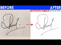 💥How to Scan Signature on Your Mobile Phone || Make Transparent PNG Signature