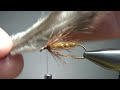 fly tying an october caddis wet fly