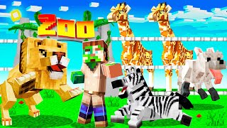 MINECRAFT BUT I OPENED A ZOO! (Animals)