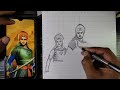 chaar sahibzaade drawing outline veer bal diwas drawing how to draw chaar sahibzaade step by step